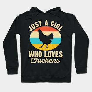 Just A Girl Who Loves Chickens T Shirt For Women T-Shirt Hoodie